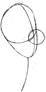 Step 1 : Drawing Luigi on Motorcylce Step by Step Drawing Lesson Step 1 : Drawing Luigi on Motorcylce Step by Step Drawing Lesson