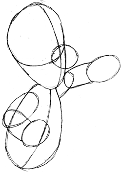 Step 3 : Drawing Luigi on Motorcylce Step by Step Drawing Lesson Step 3 : Drawing Luigi on Motorcylce Step by Step Drawing Lesson