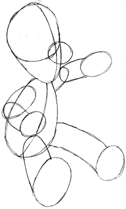 Step 4 : Drawing Luigi in Easy Steps Tutorial Step 4 : Drawing Luigi in Easy Steps Tutorial