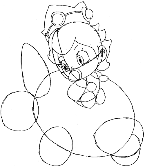 Step 7: Drawing Baby Princess Peach Easy Steps Step 7: Drawing Baby Princess Peach Easy Steps