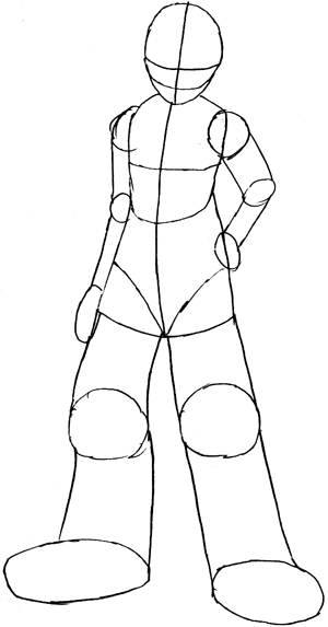 Step 4 : Drawing Roxas in Easy Steps Lesson Step 4 : Drawing Roxas in Easy Steps Lesson