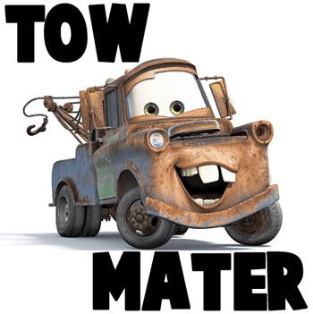 How to Draw Tow Mater from Disney Cars Movie