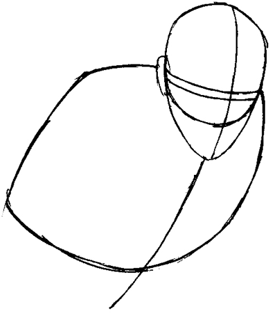 Step 2 : Drawing Professor X from Marvel's X-Men Superhero Team Easy Steps Lesson Step 2 : Drawing Professor X from Marvel's X-Men Superhero Team Easy Steps Lesson