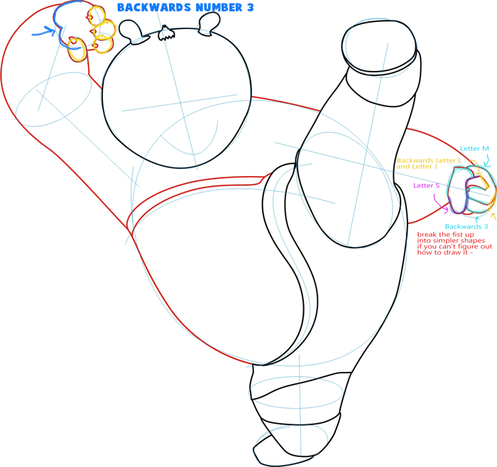 Step 3 : Drawing Po from Kung Fu Panda in Easy Steps Lesson Step 3 : Drawing Po from Kung Fu Panda in Easy Steps Lesson