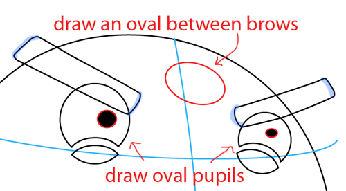 Step 3 : Drawing Black Angry Bird in Easy Steps Lesson Step 3 : Drawing Black Angry Bird in Easy Steps Lesson