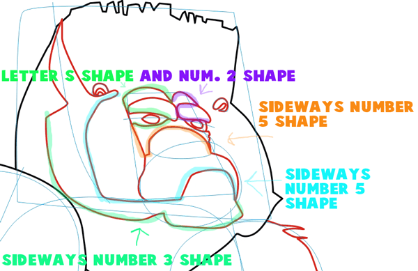 Step 4 : Drawing Cartoon Gorilla in Shen's Gorilla Army from Kung Fu Panda 2 in Easy Steps Lesson Step 4 : Drawing Cartoon Gorilla in Shen's Gorilla Army from Kung Fu Panda 2 in Easy Steps Lesson