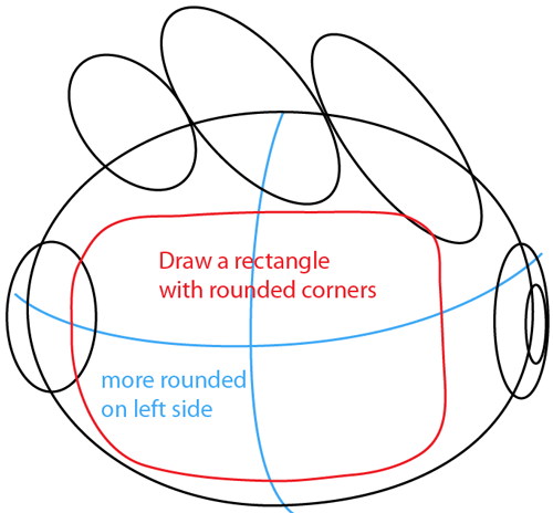 Step 4 : Drawing Max from Scribblenautsin Easy Steps Lesson Step 4 : Drawing Max from Scribblenautsin Easy Steps Lesson