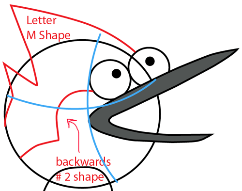 Step 4 : Drawing Mordecai from Regular Show Easy Steps Lesson Step 4 : Drawing Mordecai from Regular Show Easy Steps Lesson