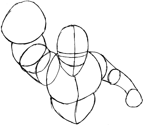 Step 4 : Drawing Rogue from Marvel's X-Men Superhero Team Easy Steps Lesson Step 4 : Drawing Rogue from Marvel's X-Men Superhero Team Easy Steps Lesson