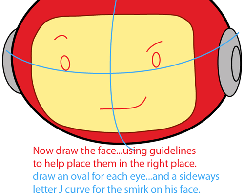 Step 5 : Drawing Max from Scribblenautsin Easy Steps Lesson Step 5 : Drawing Max from Scribblenautsin Easy Steps Lesson