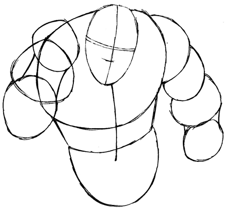 Step 5 : Drawing Wolverine from Marvel's X-Men Superhero Team Easy Steps Lesson Step 5 : Drawing Wolverine from Marvel's X-Men Superhero Team Easy Steps Lesson