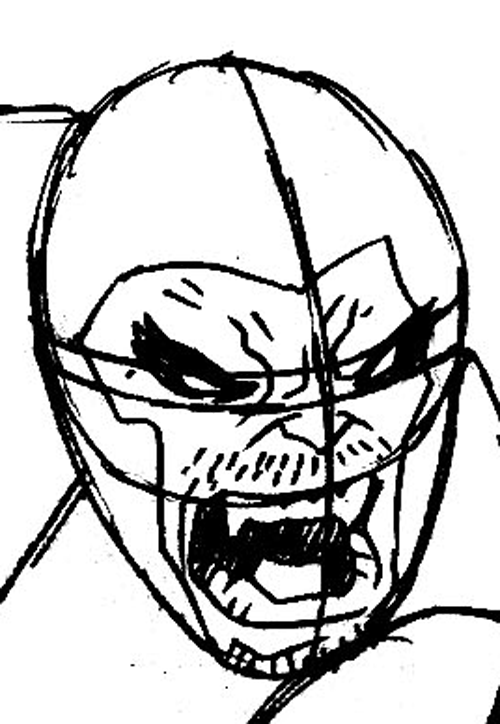 Step 5 : Drawing Beast from Marvel's X-Men Superhero Team Easy Steps Lesson Step 5 : Drawing Beast from Marvel's X-Men Superhero Team Easy Steps Lesson