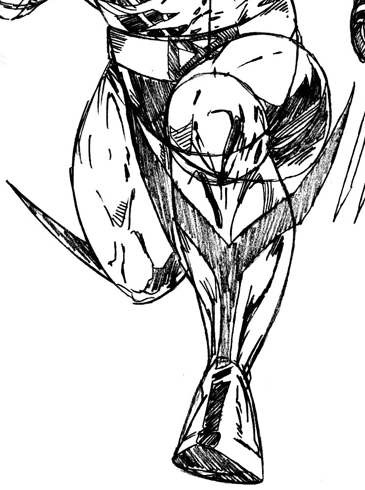 Step 10 : Drawing Wolverine from Marvel's X-Men Superhero Team Easy Steps Lesson Step 10 : Drawing Wolverine from Marvel's X-Men Superhero Team Easy Steps Lesson