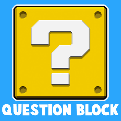 How to draw a Question Mark Box from Nintendo's Super Mario Bros. with easy step by step drawing tutorial