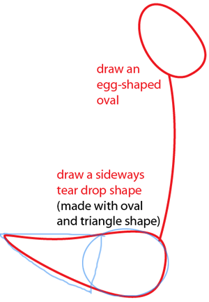 Step 1 : Drawing Road Runner from Looney Tunes Easy Steps Lesson Step 1 : Drawing Road Runner from Looney Tunes Easy Steps Lesson