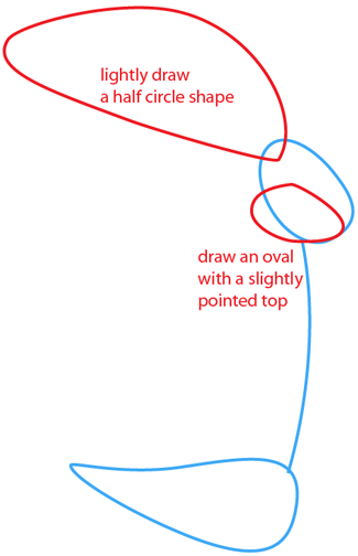 Step 2 : Drawing Road Runner from Looney Tunes Easy Steps Lesson Step 2 : Drawing Road Runner from Looney Tunes Easy Steps Lesson