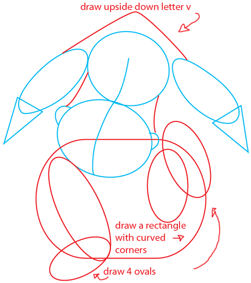 Step 3 : Drawing Eeyore from Winnie the Pooh Easy Steps Lesson Step 3 : Drawing Eeyore from Winnie the Pooh Easy Steps Lesson
