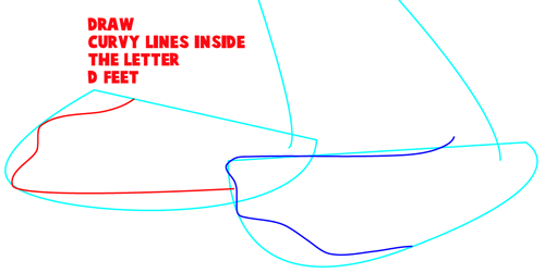 Step 3 : Drawing Daffy Duck from Looney Tunes Easy Steps Lesson Step 3 : Drawing Daffy Duck from Looney Tunes Easy Steps Lesson