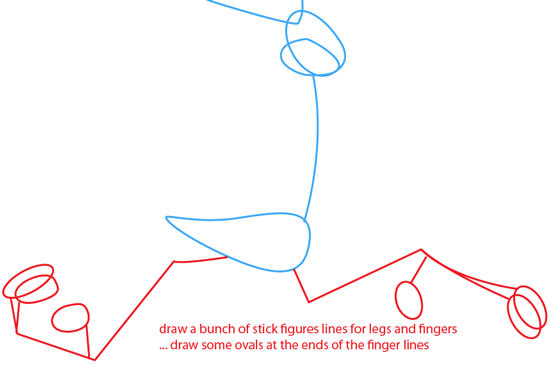 Step 3 : Drawing Road Runner from Looney Tunes Easy Steps Lesson Step 3 : Drawing Road Runner from Looney Tunes Easy Steps Lesson