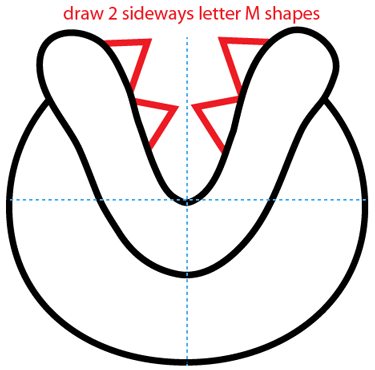 Step 3 : Drawing a Pirahna Plant from Nintendo's Super Mario Bros. Easy Steps Lesson Step 3 : Drawing a Pirahna Plant from Nintendo's Super Mario Bros. Easy Steps Lesson