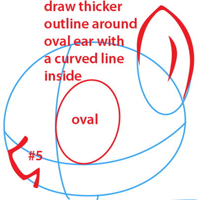 Step 3 : Drawing Rainbow Dash from My Little Pony Easy Steps Lesson