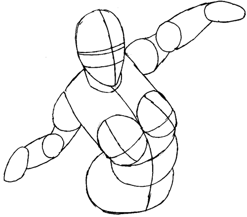 Step 4 : Drawing Jean Grey from Marvel's X-Men Superhero Team Easy Steps Lesson Step 4 : Drawing Jean Grey from Marvel's X-Men Superhero Team Easy Steps Lesson