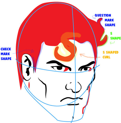 Step 4 : Drawing Superman Easy Steps Lesson Step 4 : Drawing Superman Easy Steps Lesson