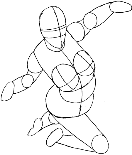 Step 5 : Drawing Jean Grey from Marvel's X-Men Superhero Team Easy Steps Lesson Step 5 : Drawing Jean Grey from Marvel's X-Men Superhero Team Easy Steps Lesson