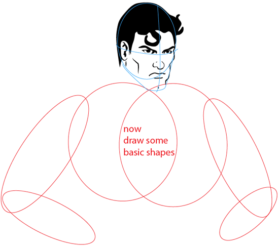 Step 5 : Drawing Superman Easy Steps Lesson Step 5 : Drawing Superman Easy Steps Lesson