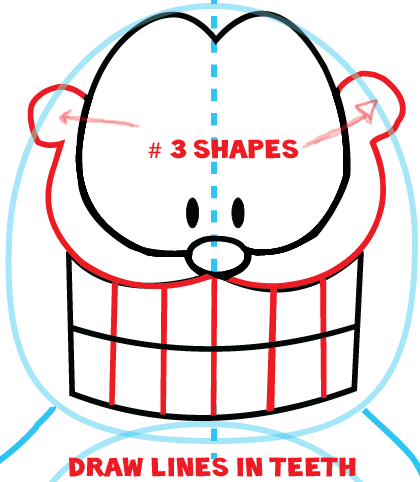 Step 5 : Drawing Garfield from The Garfield Show Easy Steps Lesson Step 5 : Drawing Garfield from The Garfield Show Easy Steps Lesson