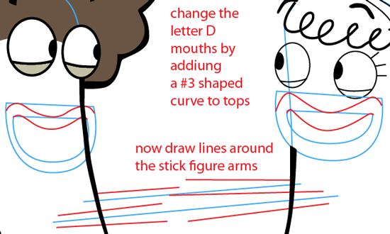 Step 6 : Drawing Oscar and Bea from Disney's Fish Hooks Easy Steps Lesson Step 6 : Drawing Oscar and Bea from Disney's Fish Hooks Easy Steps Lesson