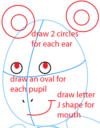 Step 6 : Drawing D.W. from PBS's Arthur Easy Steps Lesson Step 6 : Drawing D.W. from PBS's Arthur Easy Steps Lesson