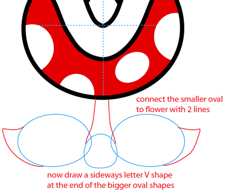 Step 6 : Drawing a Pirahna Plant from Nintendo's Super Mario Bros. Easy Steps Lesson Step 6 : Drawing a Pirahna Plant from Nintendo's Super Mario Bros. Easy Steps Lesson
