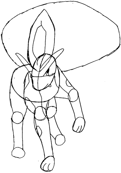 Step 7 : Drawing Suicune from Pokemon Easy Steps Lesson Step 7 : Drawing Suicune from Pokemon Easy Steps Lesson
