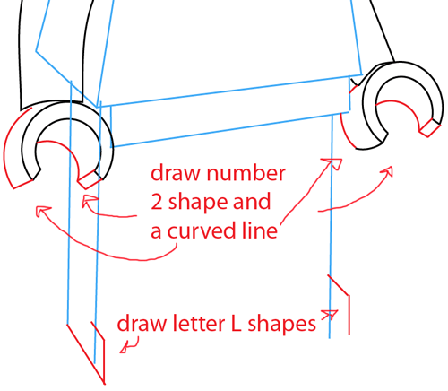 Step 8 : Drawing a Lego Minifigure Easy Steps Lesson Step 8 : Drawing a Lego Minifigure Easy Steps Lesson