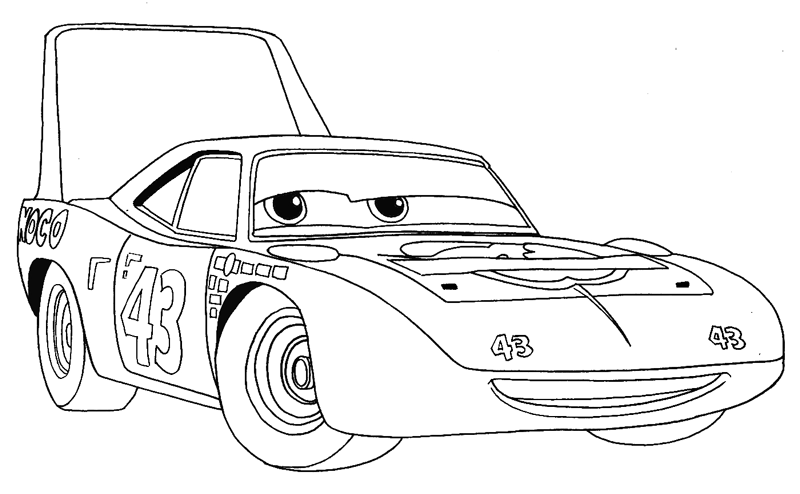 Step 8 : Drawing King from Pixar's Cars Easy Steps Lesson Step 8 : Drawing King from Pixar's Cars Easy Steps Lesson