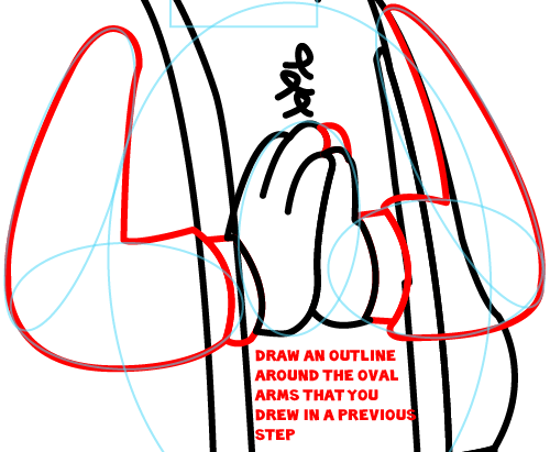 Step 8 : Drawing Apu Nahasapeemapetilon from The Simpsons Easy Steps Lesson Step 8 : Drawing Apu Nahasapeemapetilon from The Simpsons Easy Steps Lesson