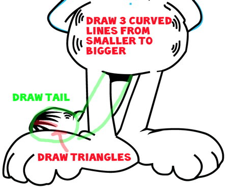 Step 8 : Drawing Garfield from The Garfield Show Easy Steps Lesson Step 8 : Drawing Garfield from The Garfield Show Easy Steps Lesson