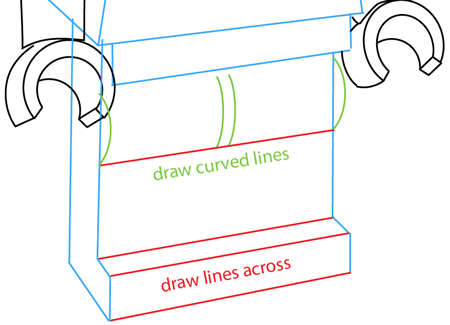 Step 9 : Drawing a Lego Minifigure Easy Steps Lesson Step 9 : Drawing a Lego Minifigure Easy Steps Lesson