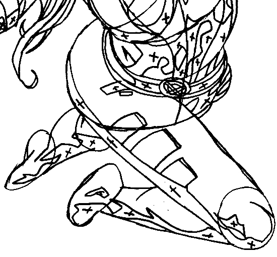 Step 10 : Drawing Jean Grey from Marvel's X-Men Superhero Team Easy Steps Lesson Step 10 : Drawing Jean Grey from Marvel's X-Men Superhero Team Easy Steps Lesson