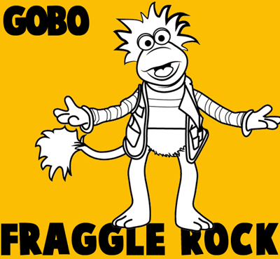 How to draw Gobo from Fraggle Rock with easy step by step drawing tutorial