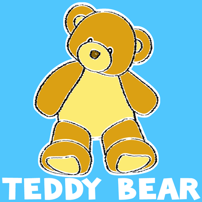 How to draw a Teddy Bear with easy step by step drawing tutorial