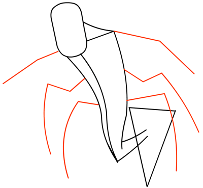 Step 3 : Drawing Stinkfly from Ben 10 Easy Steps Lesson Step 3 : Drawing Stinkfly from Ben 10 Easy Steps Lesson