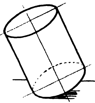 Example 4 : Drawing Cylinders and Drawing Shaded Cylindrical Objects with Cast Shadows Easy Steps Lesson