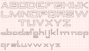 Draw Letters with Graphic Paper