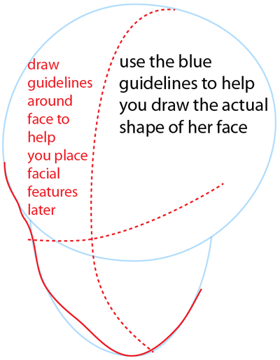 Step 2 : Drawing Cinderella Time Easy Steps Lesson Step 2 : Drawing Cinderella Time Easy Steps Lesson