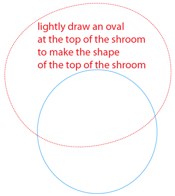 Step 2 : Drawing Puff-shroom from Plants vs Zombies Bat Easy Steps Lesson Step 2 : Drawing Puff-shroom from Plants vs Zombies Bat Easy Steps Lesson