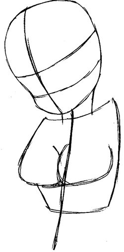 Step 2 : Drawing Lum Invader from Urusei Yatsura Easy Steps Lesson Step 2 : Drawing Lum Invader from Urusei Yatsura Easy Steps Lesson