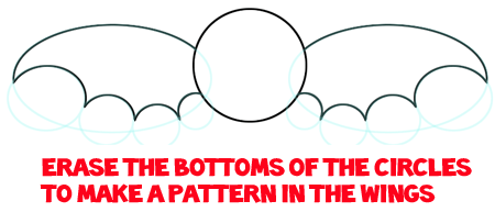 Step 3 : Drawing a Cartoon Vampire Bat Easy Steps Lesson Step 3 : Drawing a Cartoon Vampire Bat Easy Steps Lesson