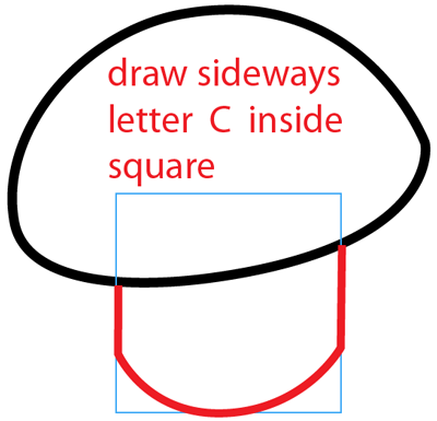 Step 4 : Drawing Puff-shroom from Plants vs Zombies Bat Easy Steps Lesson Step 4 : Drawing Puff-shroom from Plants vs Zombies Bat Easy Steps Lesson